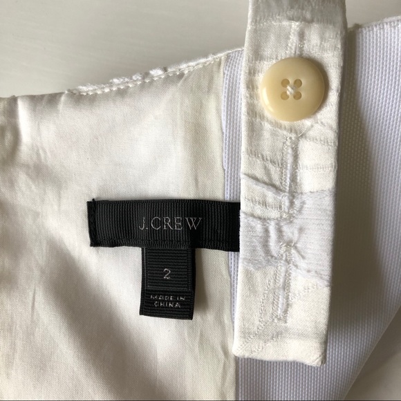 J. Crew Cocktail White Embroidered Dress - Picture 6 of 6